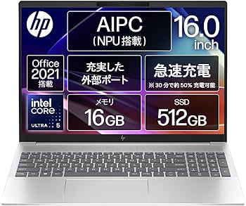 Amazon.co.jp: HP ノートパソコン Pavilion Plus 16-ab 16インチ IPS